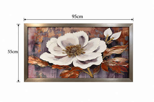 Alouette Blanc Decorative Wall Art Frame - (55x95cm)