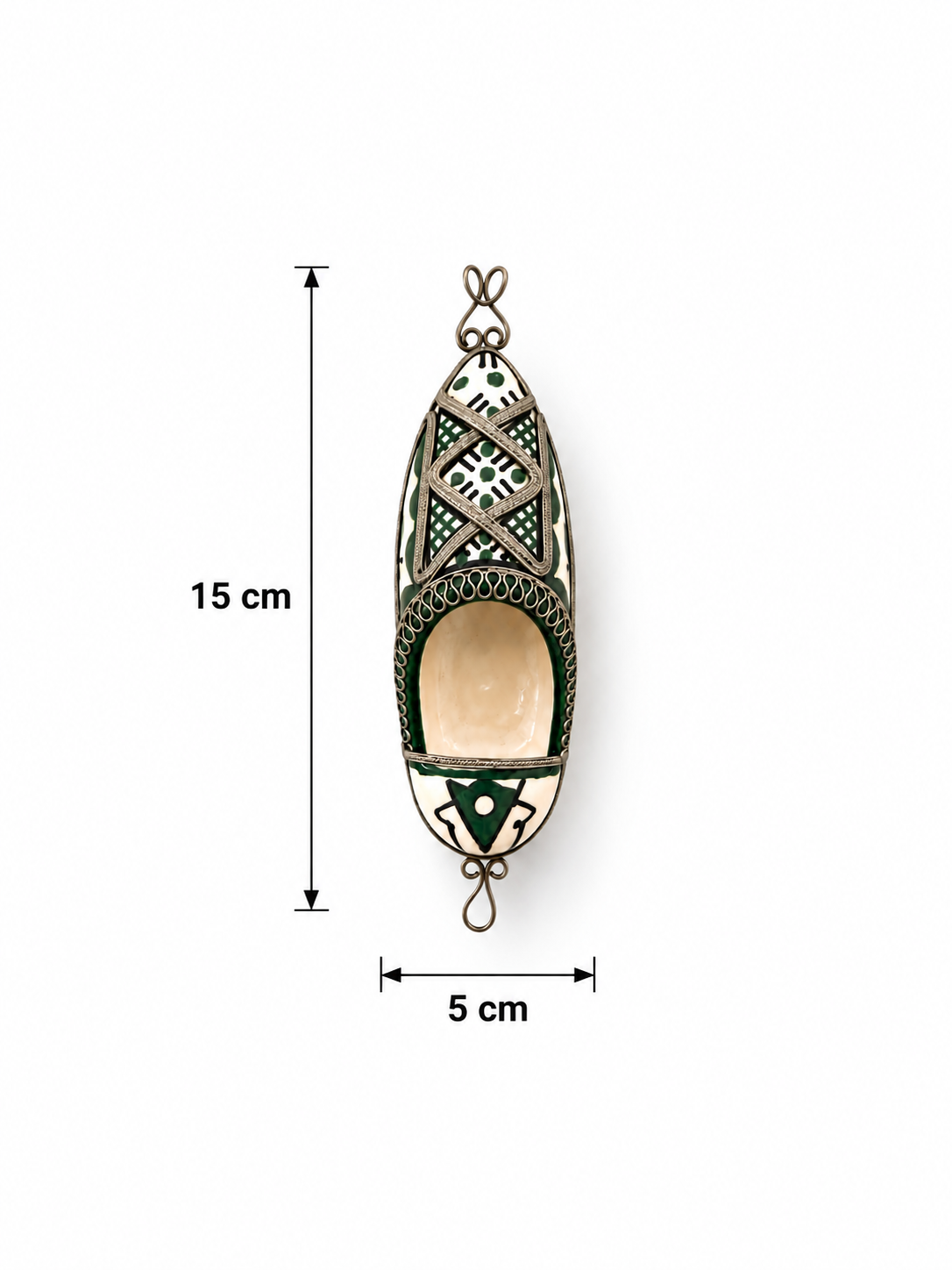 Royal Babouche Moroccan Handcrafted Miniature Ornament - M155