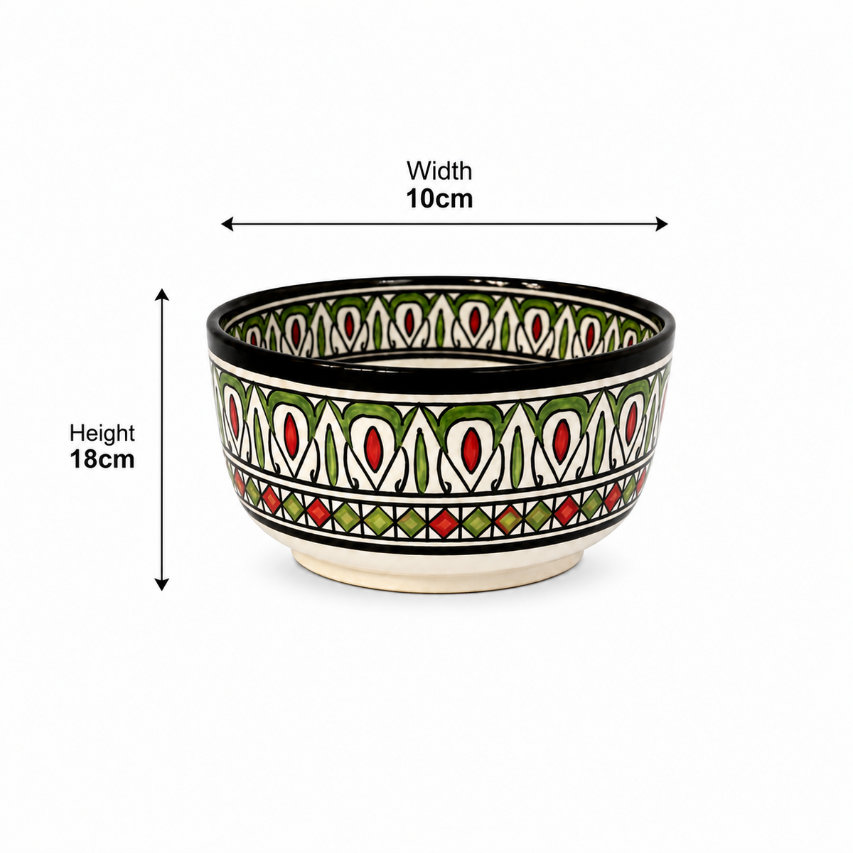 Premium Handcrafted Ceramic Bowl – Elegant Artisan Pottery for Dining & Décor - M2 (3)