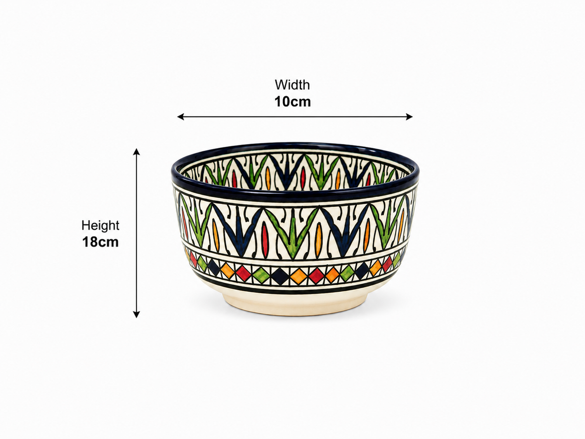 Premium Handcrafted Ceramic Bowl – Elegant Artisan Pottery for Dining & Décor - M2 (8)