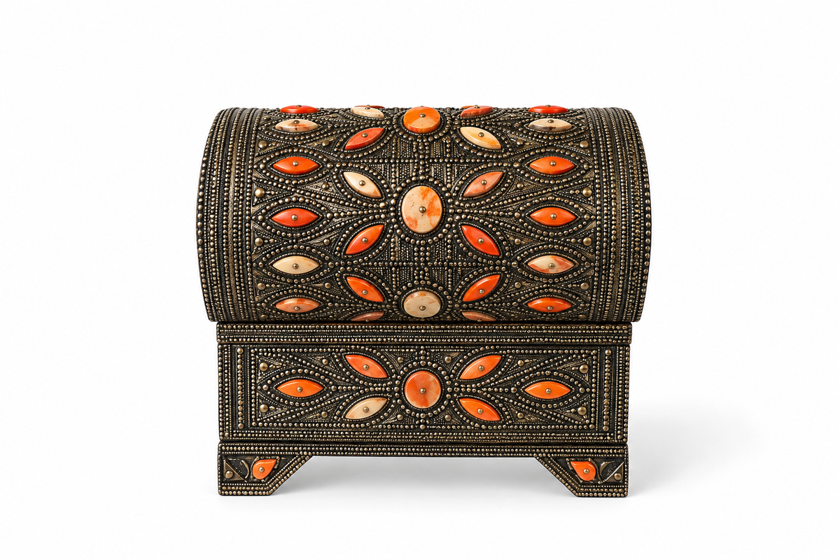 Coralith Ember Blossom Antique Chest