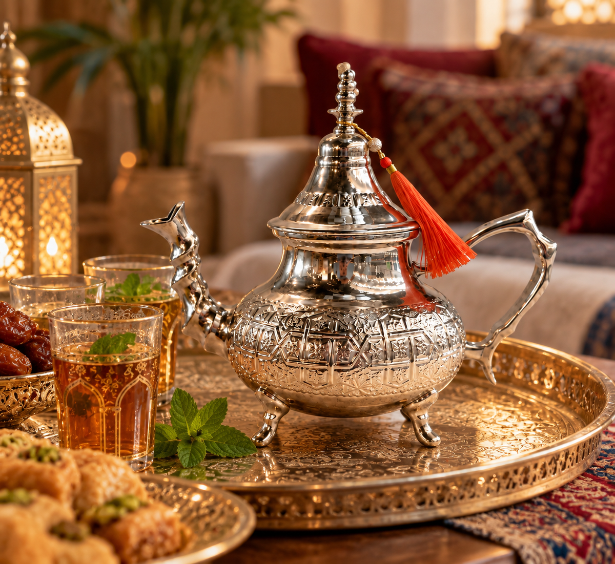 Moroccan Rama Handcrafted Teapot L - M100