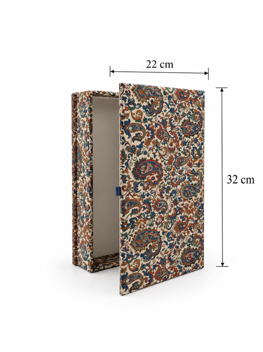 Sapphire Mirage Keepsake Termeh Treasure Box - (22x32cm)