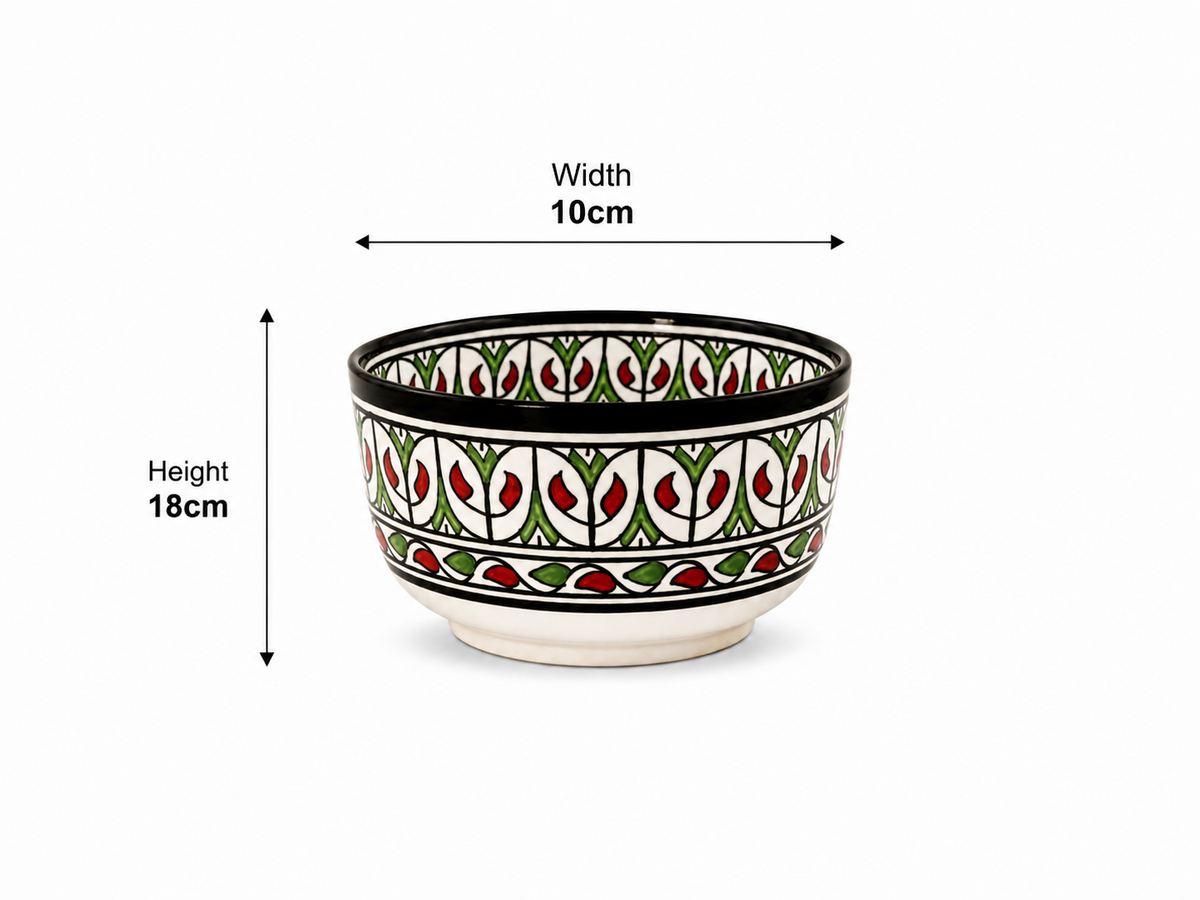 Premium Handcrafted Ceramic Bowl – Elegant Artisan Pottery for Dining & Décor - M2 (7)