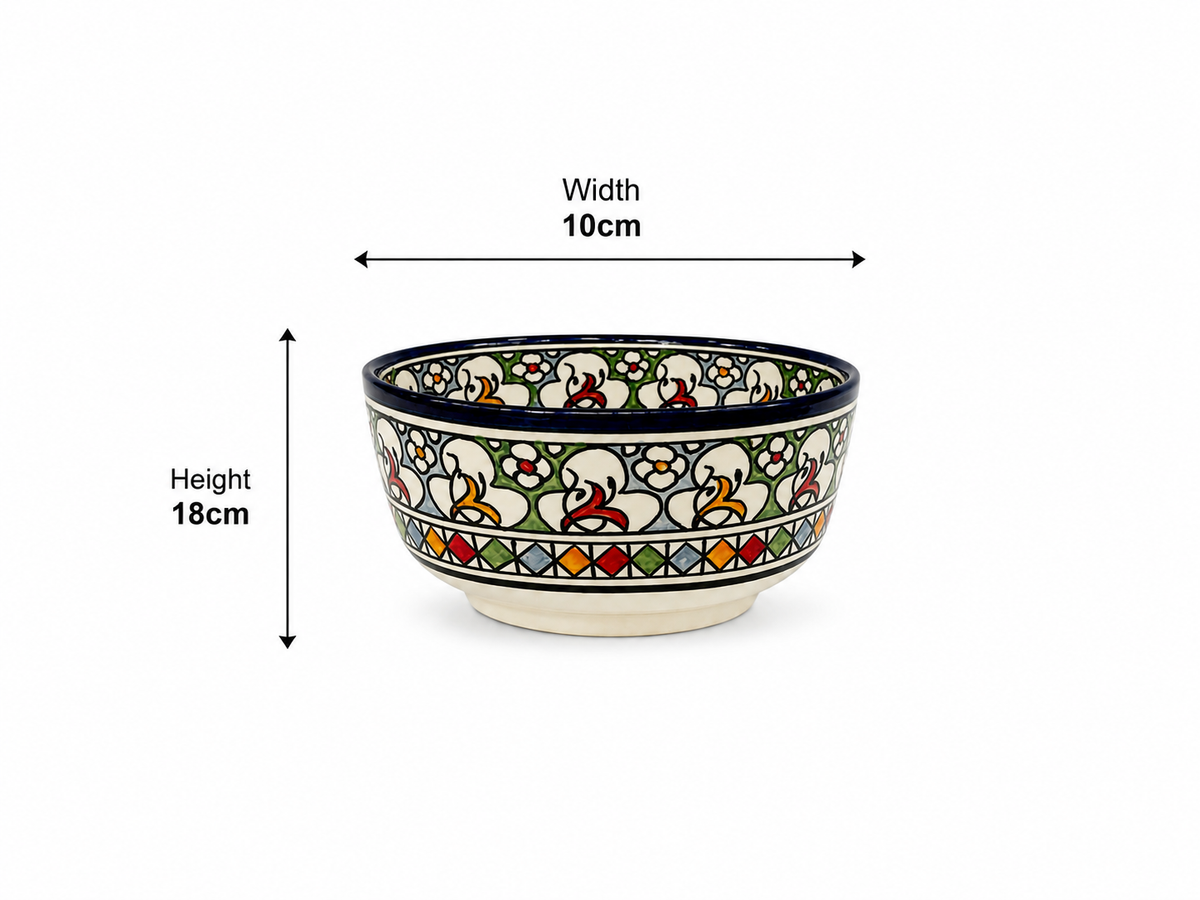 Premium Handcrafted Ceramic Bowl – Elegant Artisan Pottery for Dining & Décor - M2 (6)