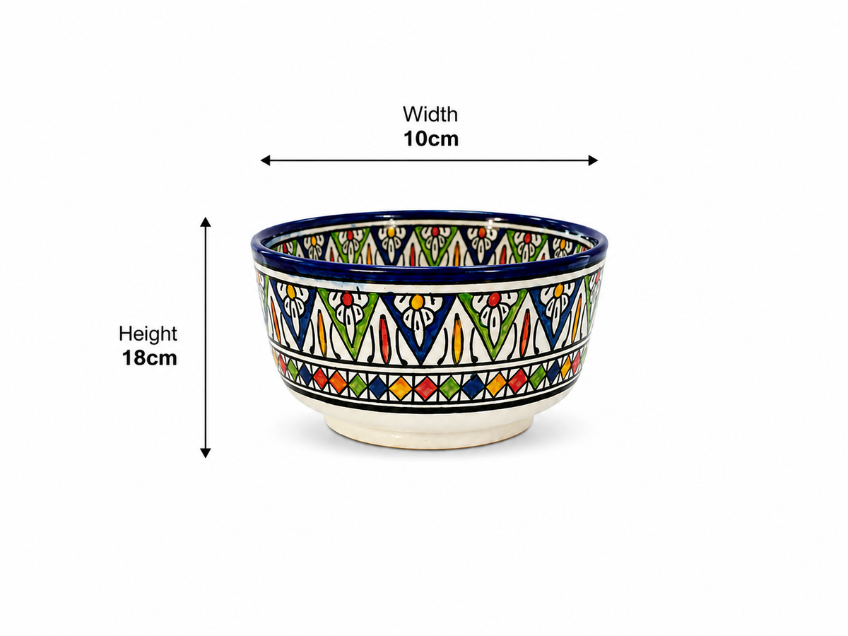 Premium Handcrafted Ceramic Bowl – Elegant Artisan Pottery for Dining & Décor - M2 (10)