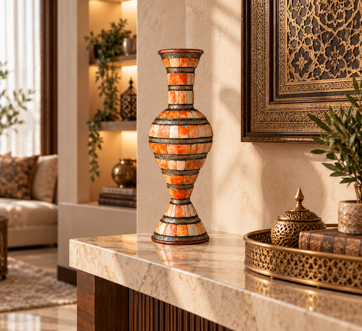 Rhaevorin Amberflame Decorative Antique Urn