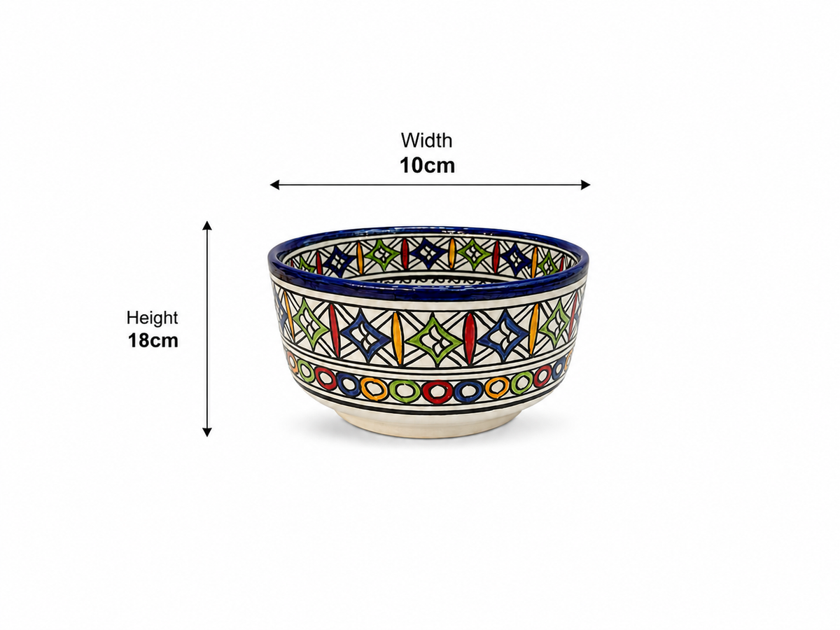 Premium Handcrafted Ceramic Bowl – Elegant Artisan Pottery for Dining & Décor - M2 (5)