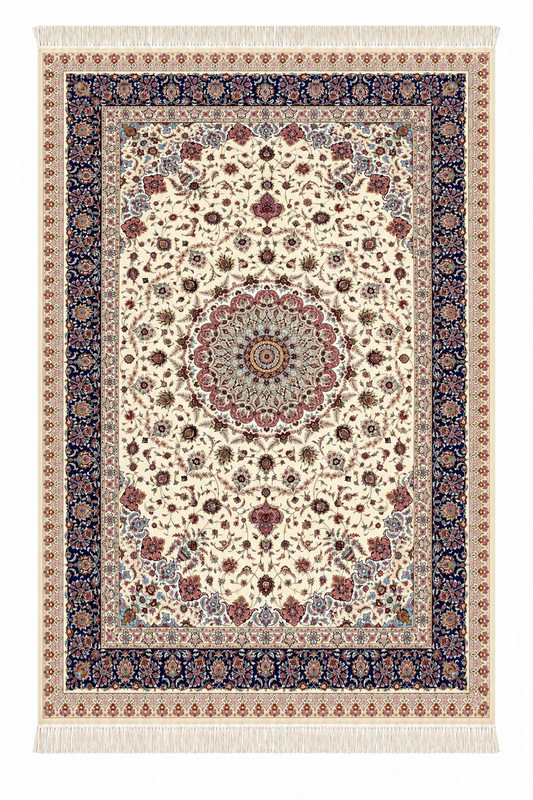 Imperial Tabriz Medallion Wool & Silk Carpet Carpet 200x300 cm