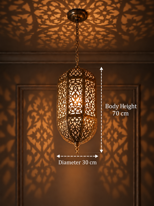 Ottoman Heritage Handcrafted Pure Brass Chandelier