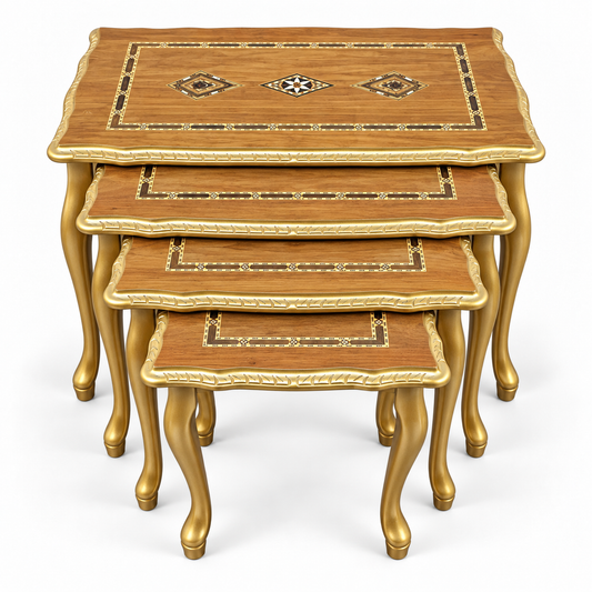 Ottoman Heritage Mosaic Nesting Table Set 4in1
