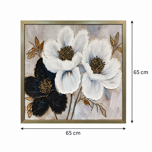 Golden Poppy Harmony 3-in-1 Wall Art Frame