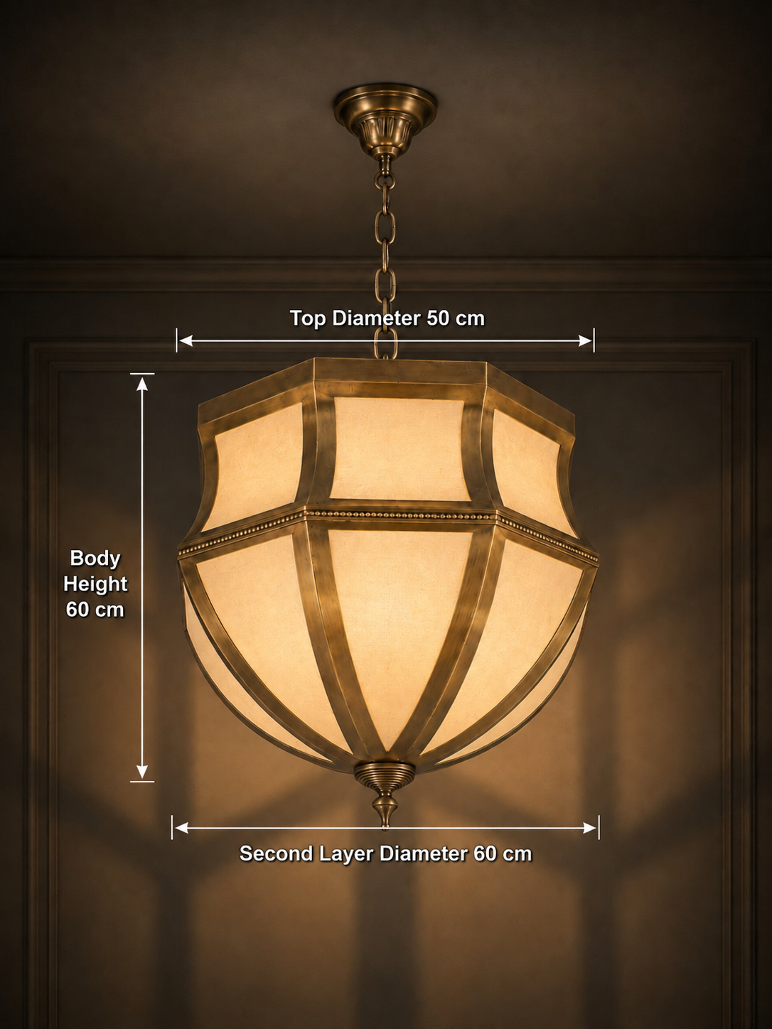 Anatolian Palace Brass Chandelier