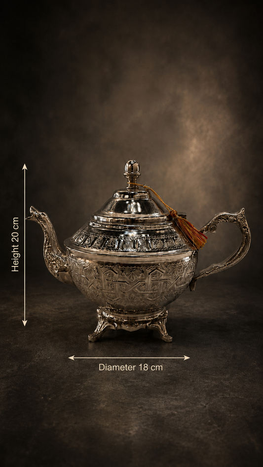 Moroccan Heritage Hand-Engraved Teapot - M104