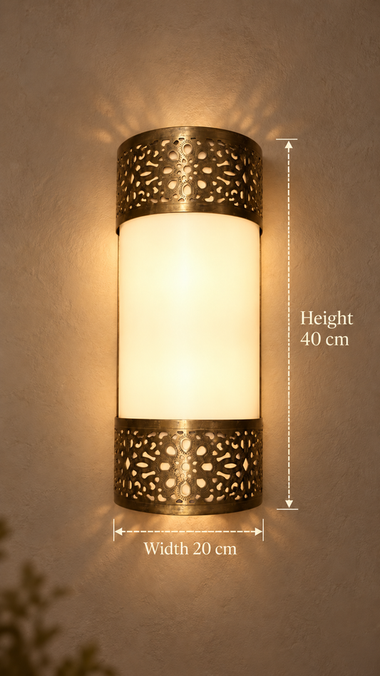Amber Blossom Wall Light