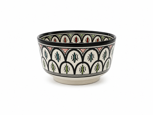 Traditional Hand-Painted Ceramic Bowl Artisan Decorative Serving Dish -  M1 (02)