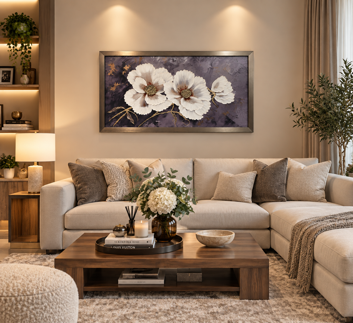 Maison des Fleurs Decorative Wall Art Frame - (55x95cm)