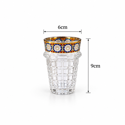 Zafina Crystal Moroccan Tea Glass 12pcs Set - M163