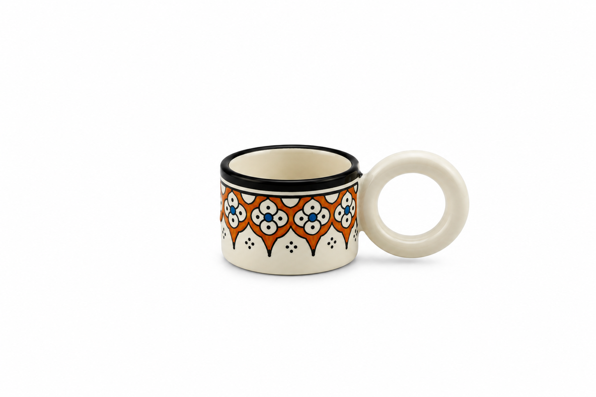 Cedra Artisan Ring Handle Handmade Mug - M17