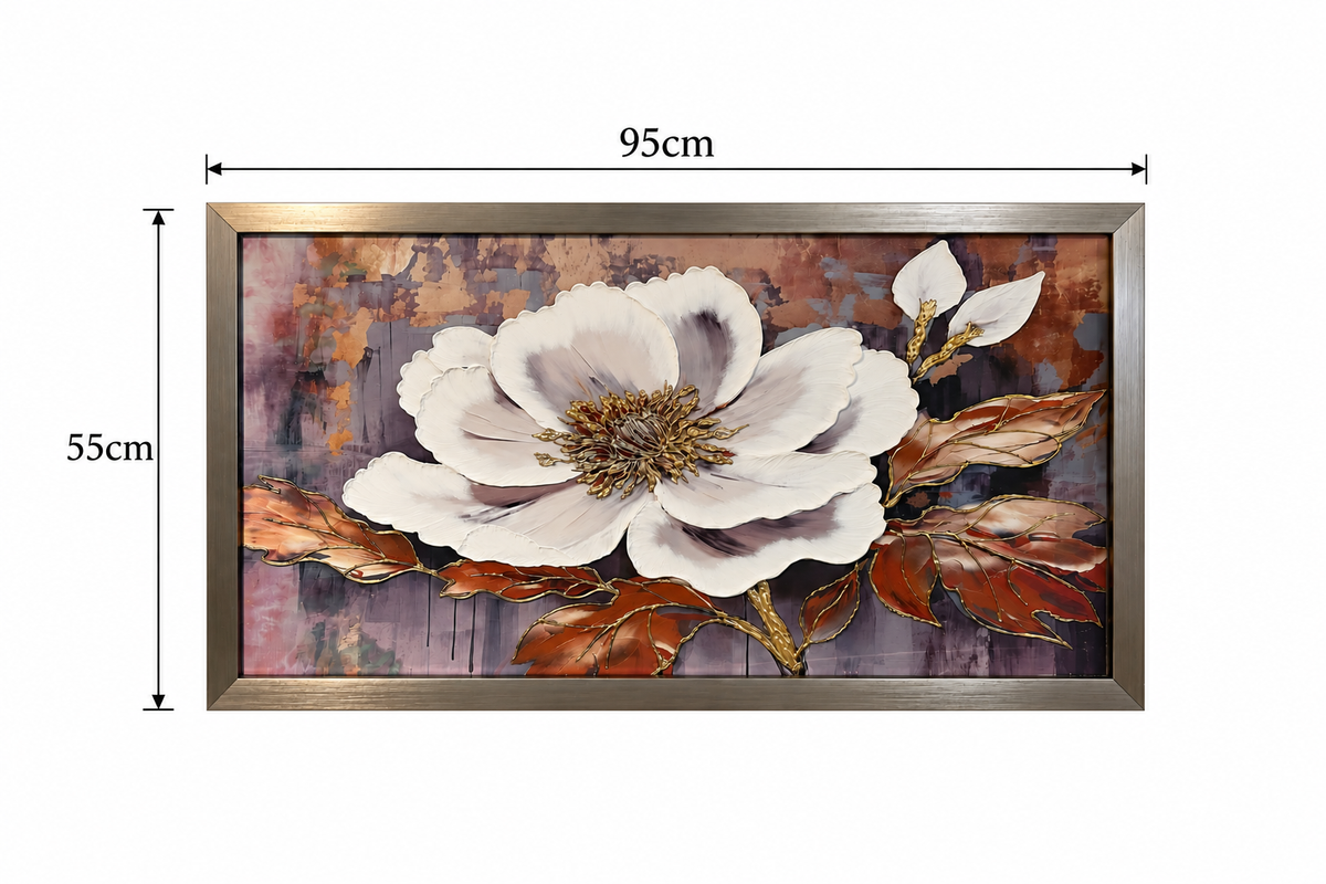 Alouette Blanc Decorative Wall Art Frame - (55x95cm)