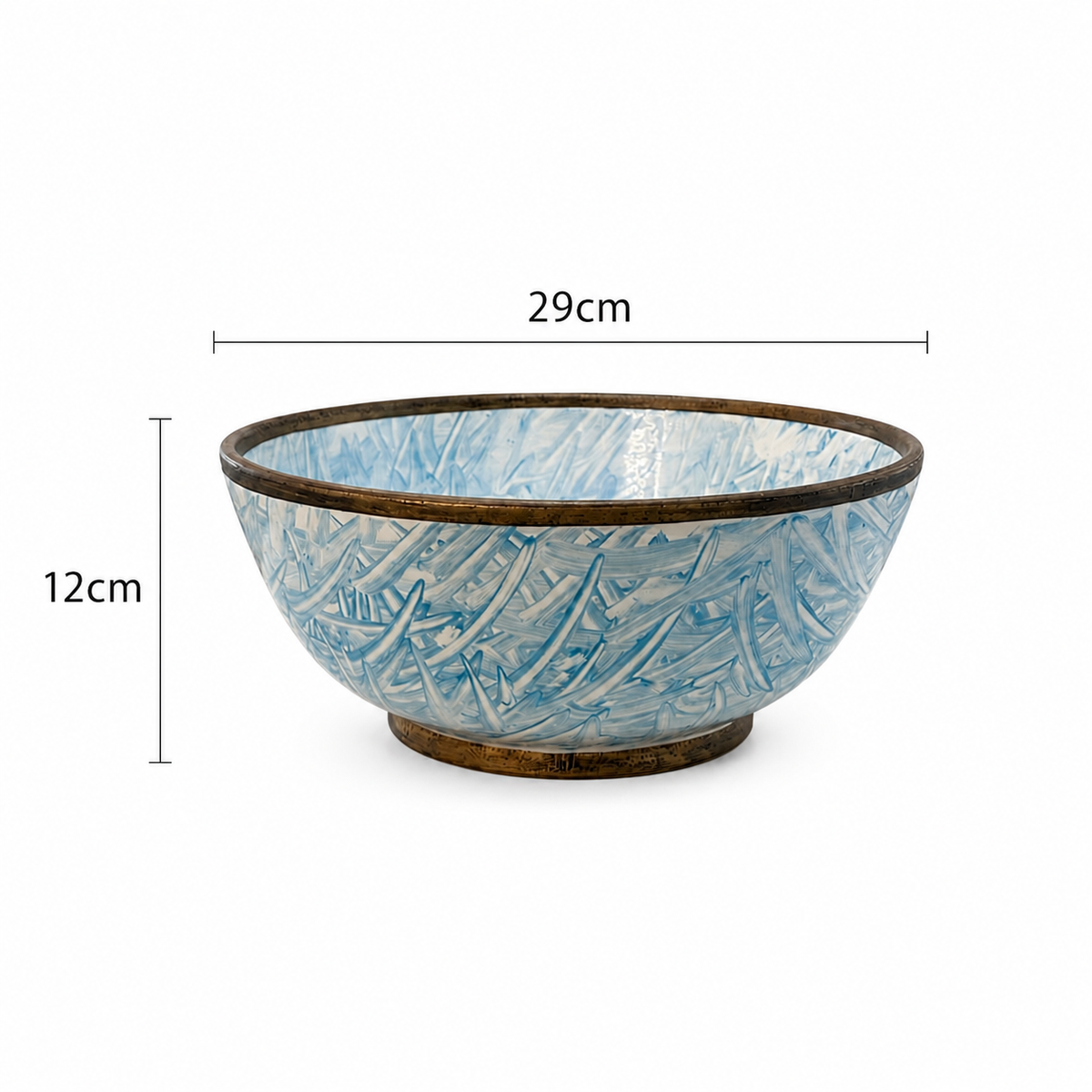 Moroccan Sapphire Wave Luxury-Copper Ceramic Handcrafted Basin
- M42