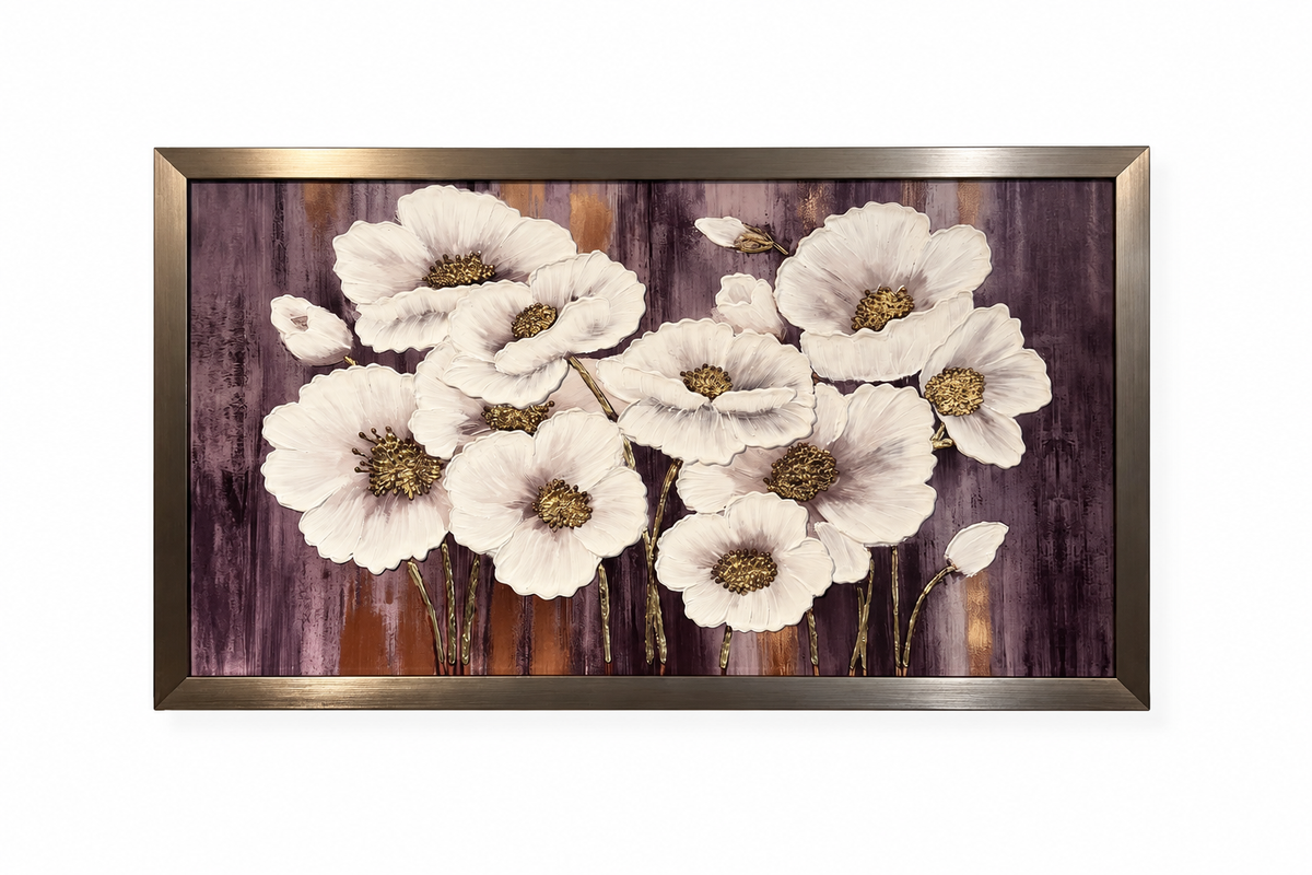 Maison des Fleurs Decorative Wall Art Frame - (55x95cm)