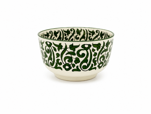 Traditional Hand-Painted Ceramic Bowl Artisan Decorative Serving Dish - M1 (03)