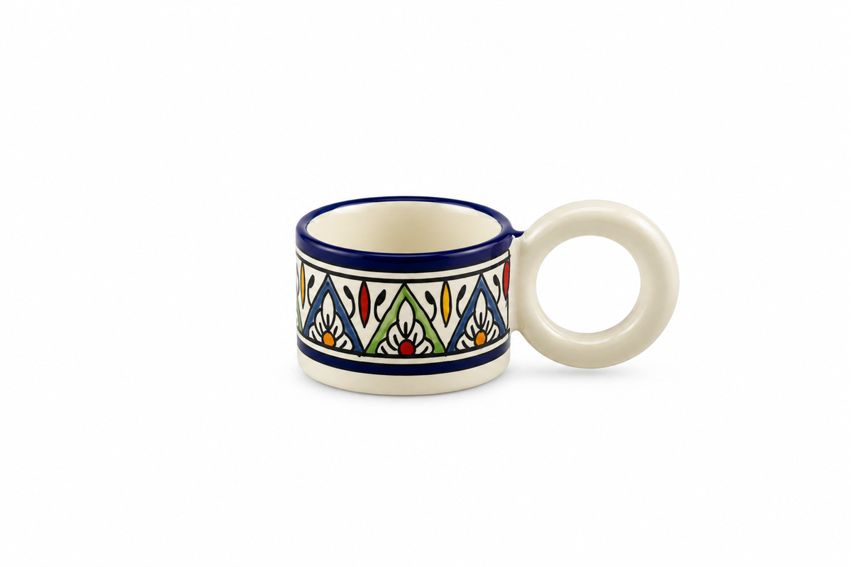 Cedra Artisan Ring Handle Handmade Mug - M17