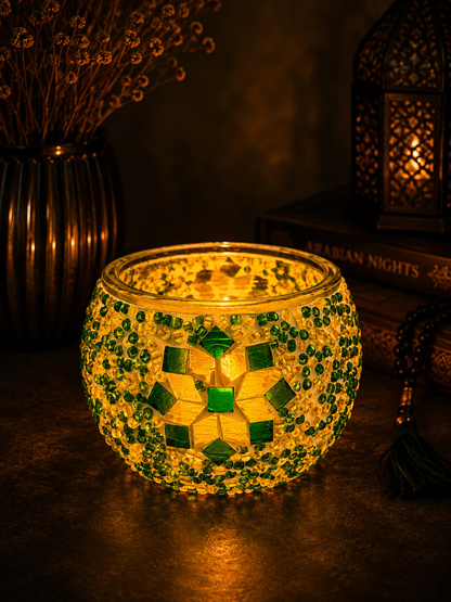 Noor Luxe Mosaic Candle Lamp Collection - 1000 (10cm)