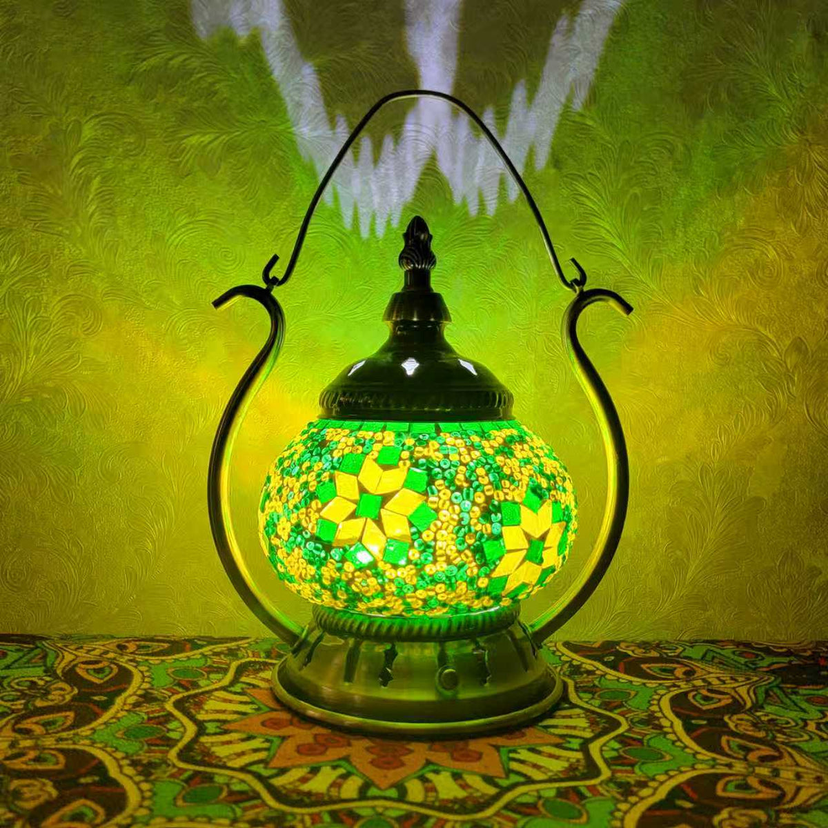 Elegant Turkish Mosaic Lantern - 2122-1T