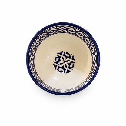 Traditional Hand-Painted Ceramic Bowl Artisan Decorative Serving Dish - M1 (11)