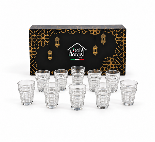 Qasr Alwan Moroccan Tea Glass 12pcs Set - M159