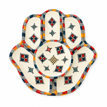 Nomad Heritage Hamsa Ceramic Serving Tray Set - M9