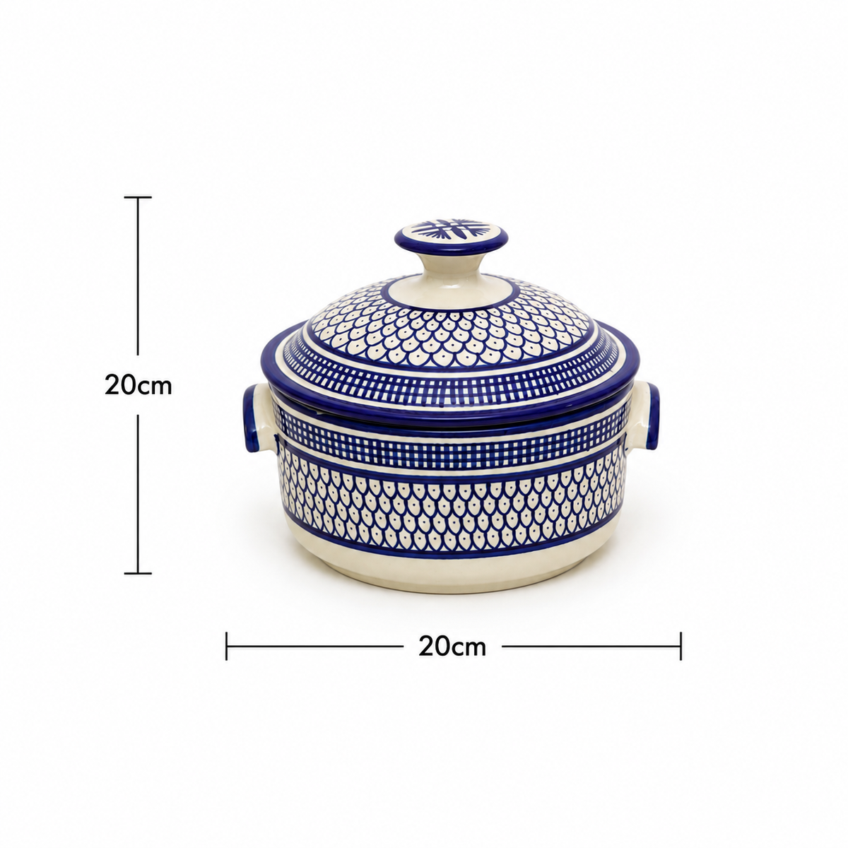 Handcrafted Ceramic Casserole Pot - M69 (03)