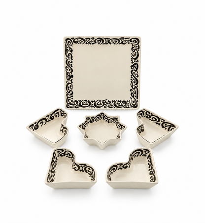 Casablanca Arabesque Handcrafted 5-Piece Serving Set - M59
