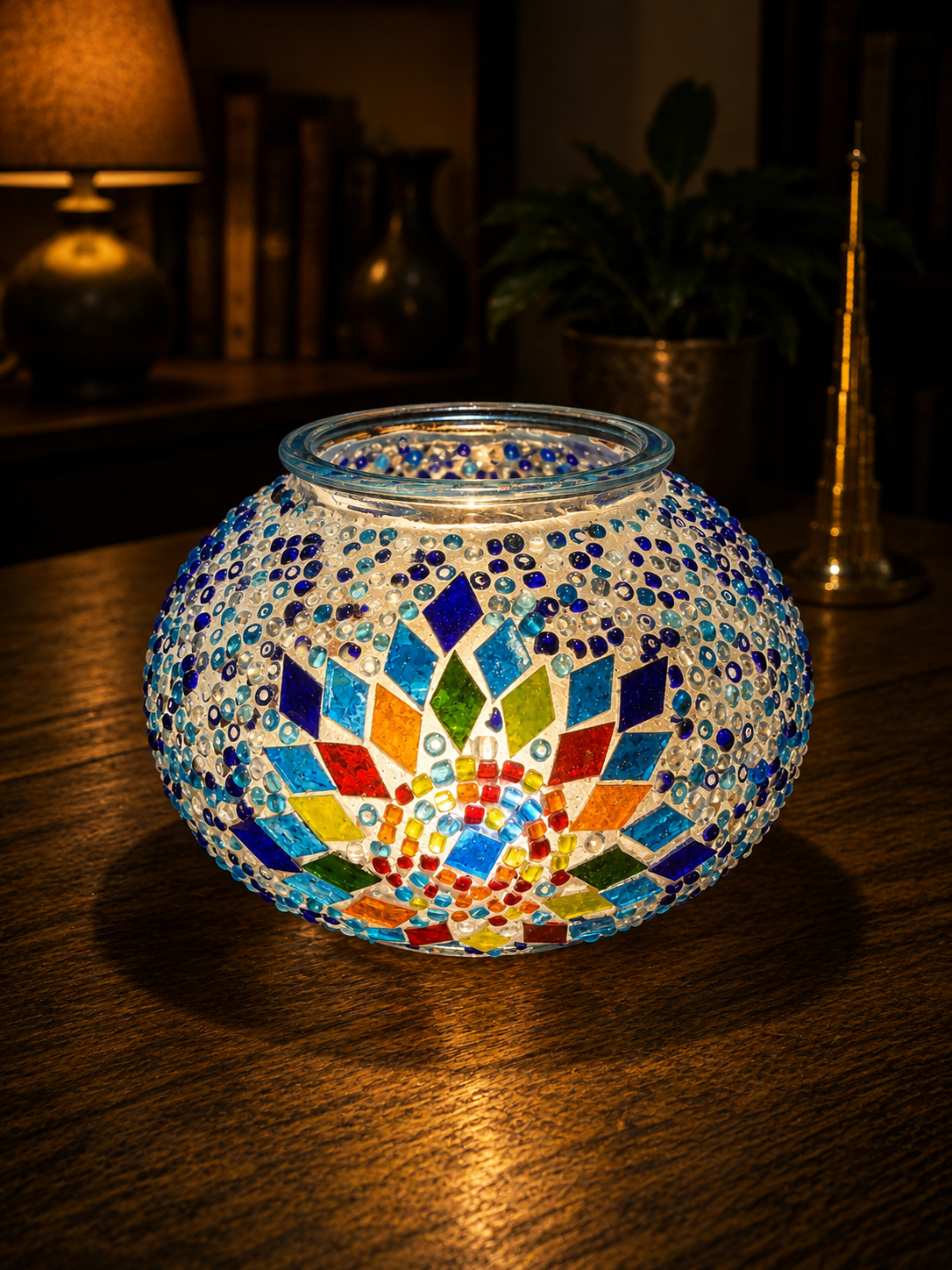 Elegant Turkish Mosaic Glass - (13cm)