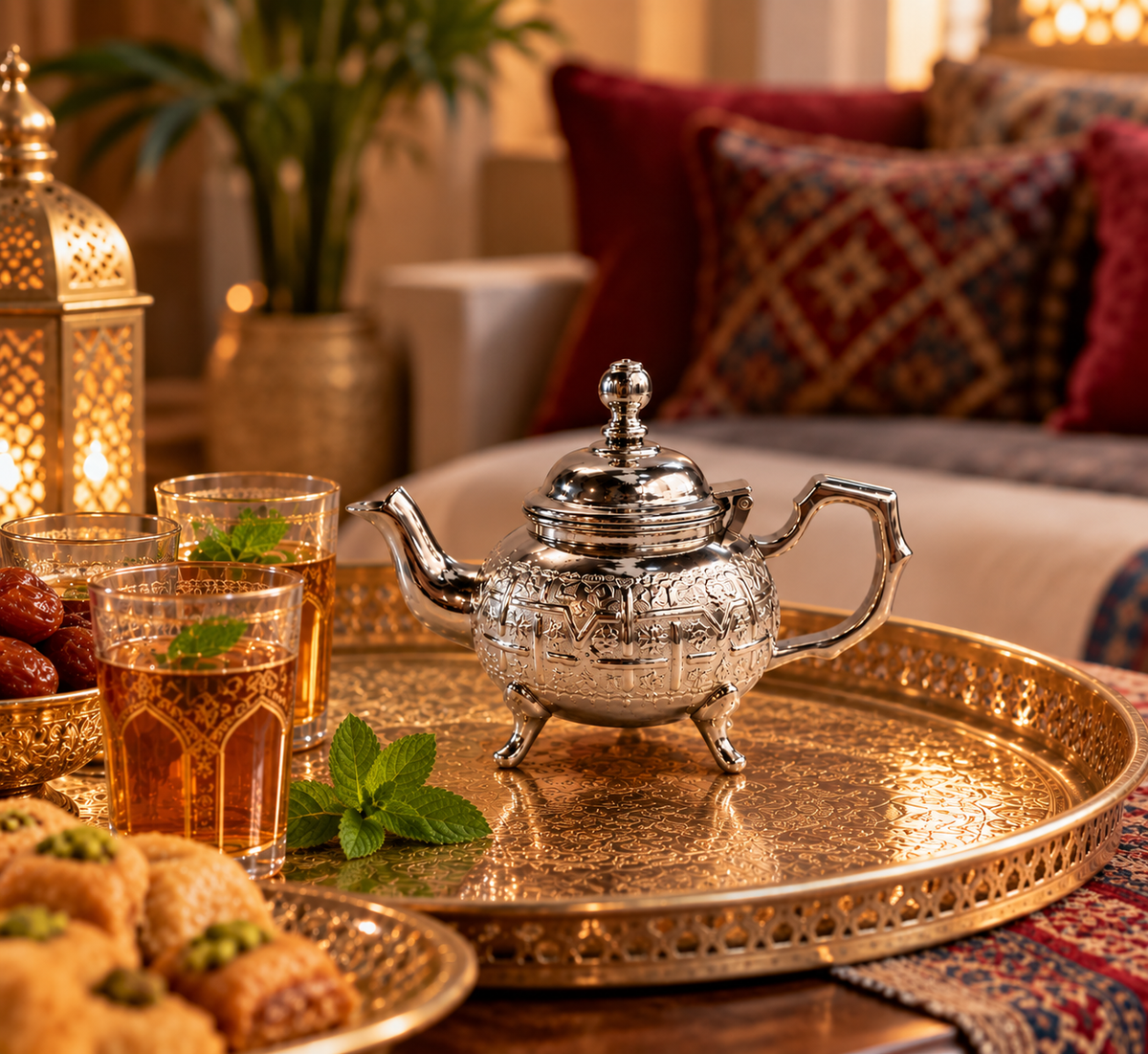 Crown Moroccan Handcrafted Teapot S - M130