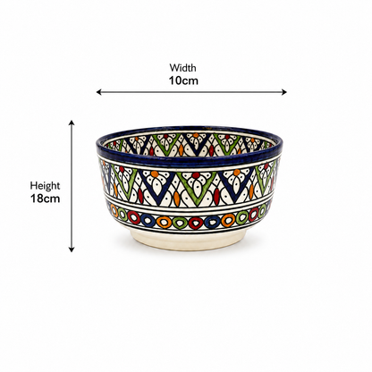 Premium Handcrafted Ceramic Bowl – Elegant Artisan Pottery for Dining & Décor - M2 (2)