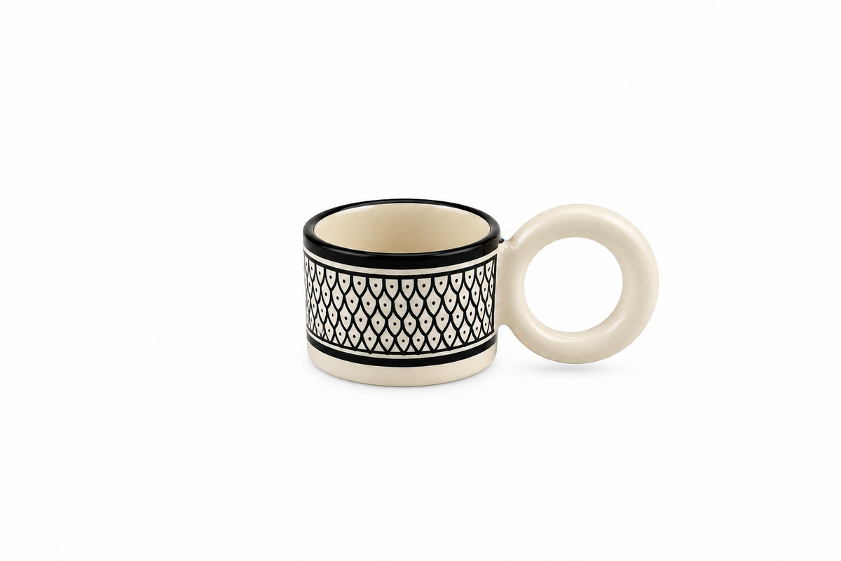 Cedra Artisan Ring Handle Handmade Mug - M17