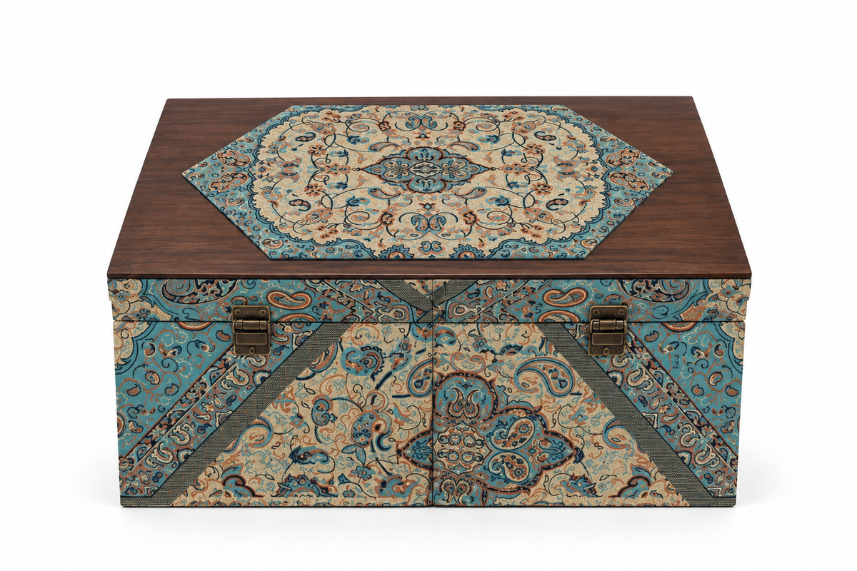 Niloofar Termeh Royal Storage Box - (30x50x22cm)