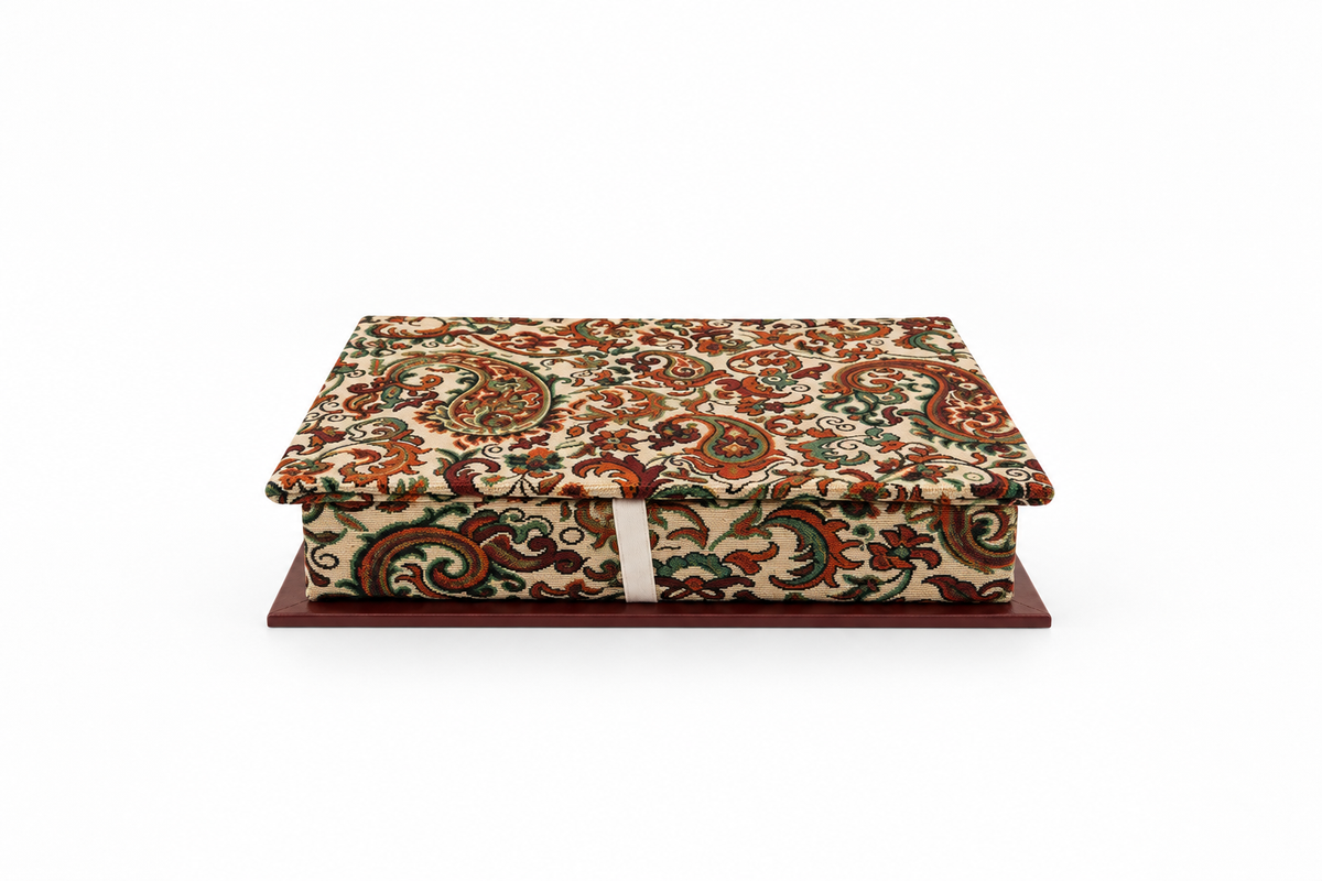 Garden Reverie Termeh Keepsake Treasure Box - (14x17cm)