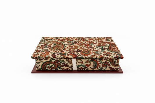 Garden Reverie Termeh Keepsake Treasure Box - (14x17cm)