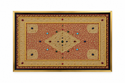 Imperial Gemstone Heritage Tapestry Handcrafted Frame - (127x184cm)