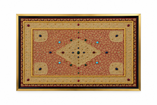 Imperial Gemstone Heritage Tapestry Handcrafted Frame - (127x184cm)