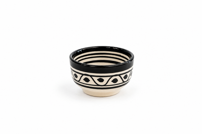 Handcrafted Moroccan Ceramic Condiment & Dipping Bowl Collection - M23