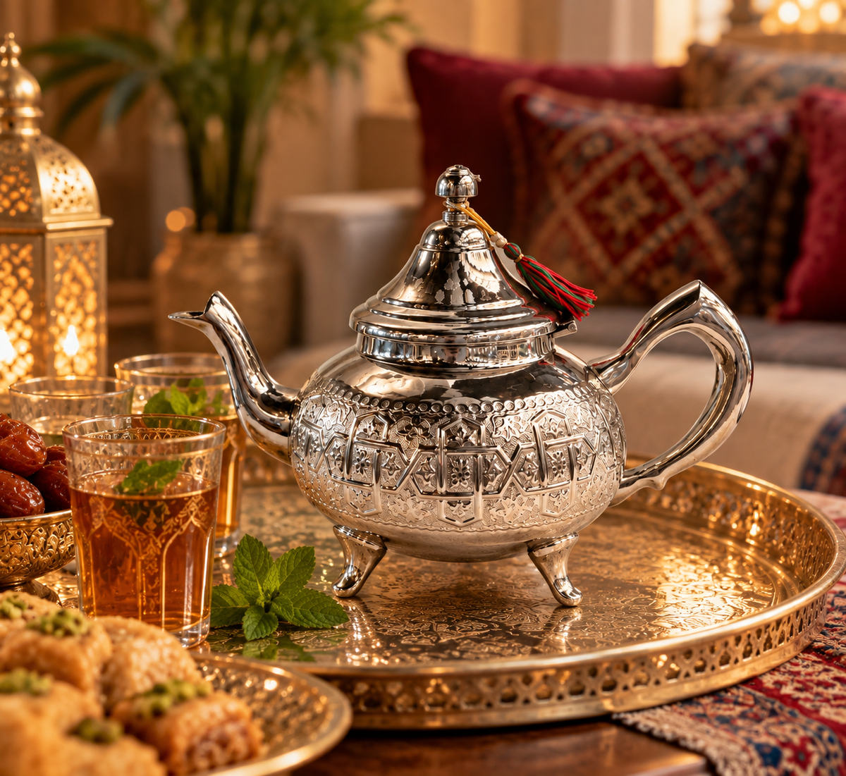 Crown Moroccan Handcrafted Teapot M - M96