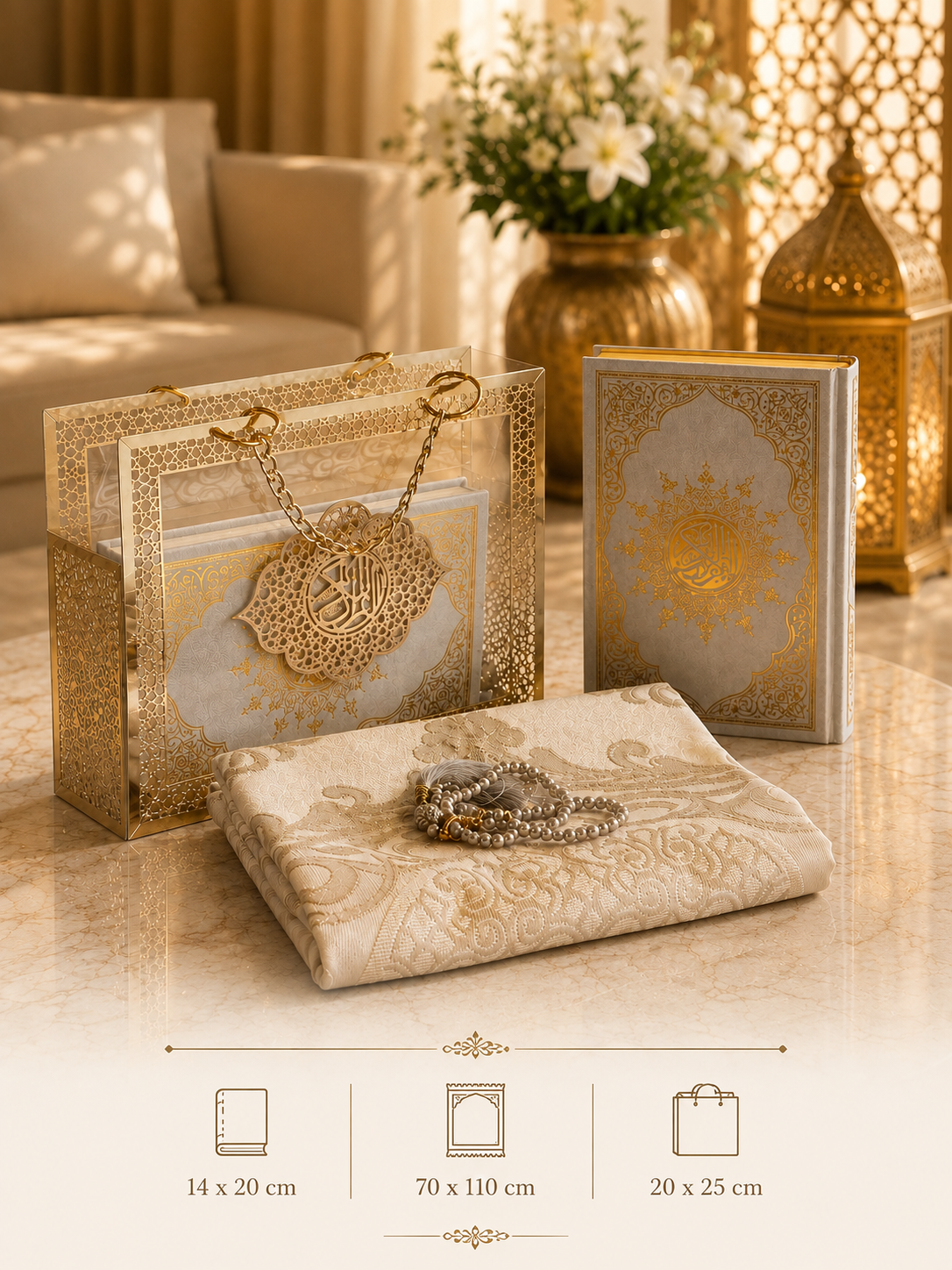 Noor Al Hadi Luxury Prayer Gift Set -0523-