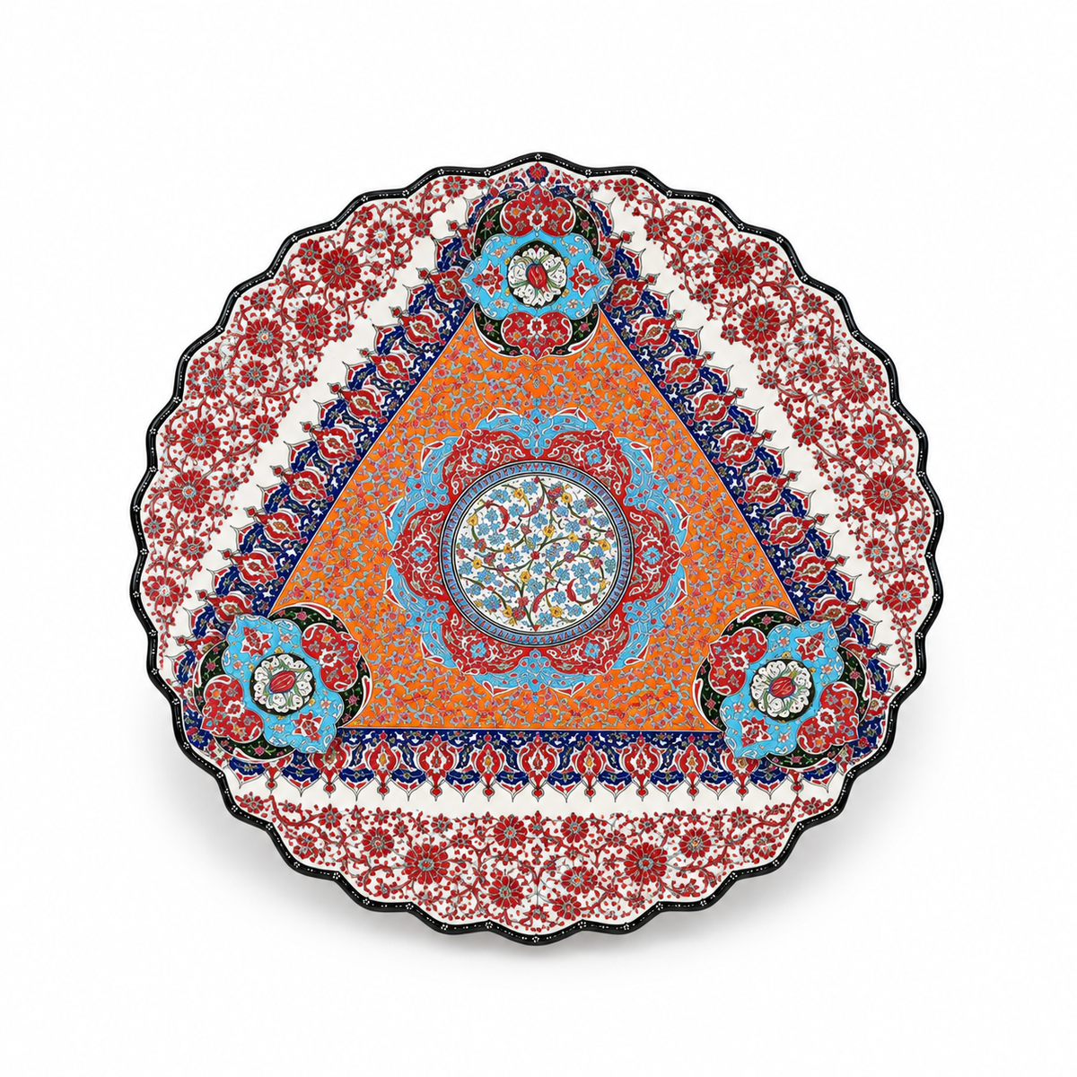 Zarifé Mosaic Reverie Moroccan Decorative Ceramic Plate - (56cm)