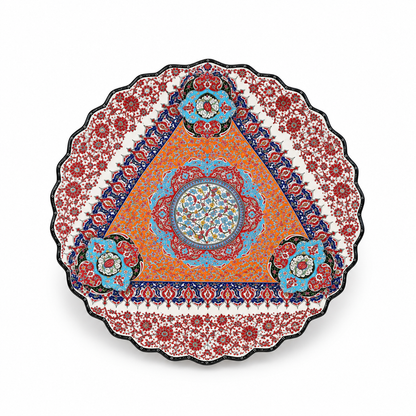 Zarifé Mosaic Reverie Moroccan Decorative Ceramic Plate - (56cm)
