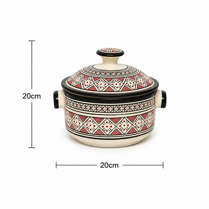 Handcrafted Ceramic Casserole Pot - M69 (06)